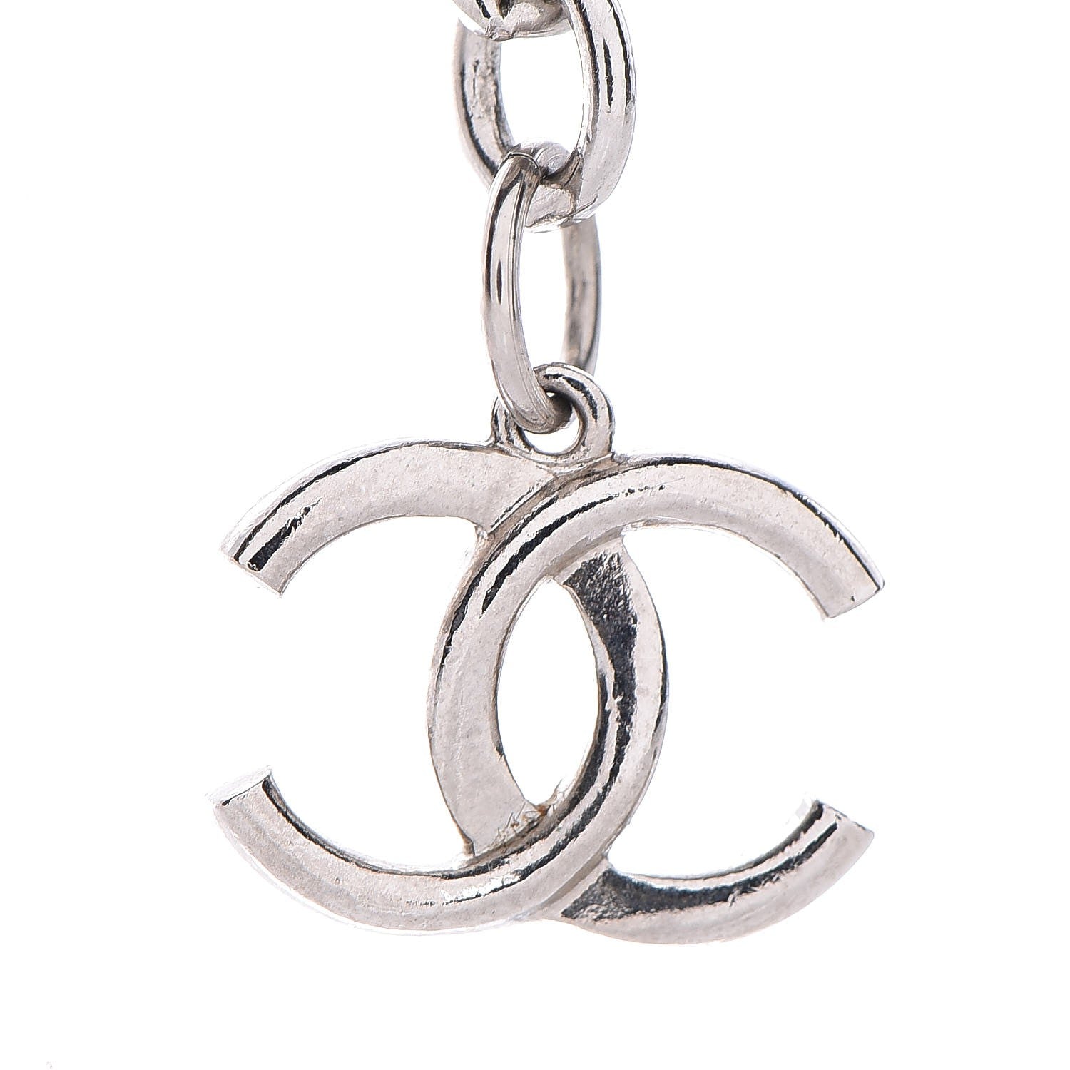 Chanel Plexiglass Pearl CC Padlock Bracelet Silver 7 of 7