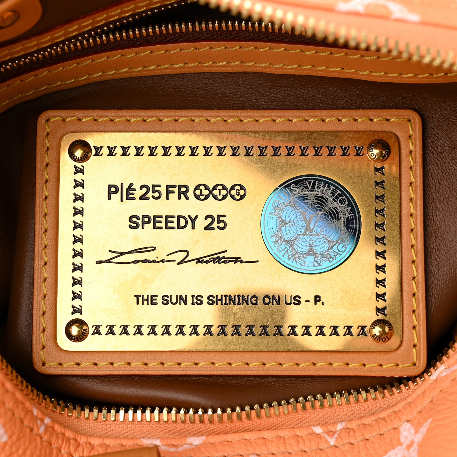 Louis Vuitton Calfskin Monogram Speedy P9 Bandouliere 25 Summer Peach 7 of 11