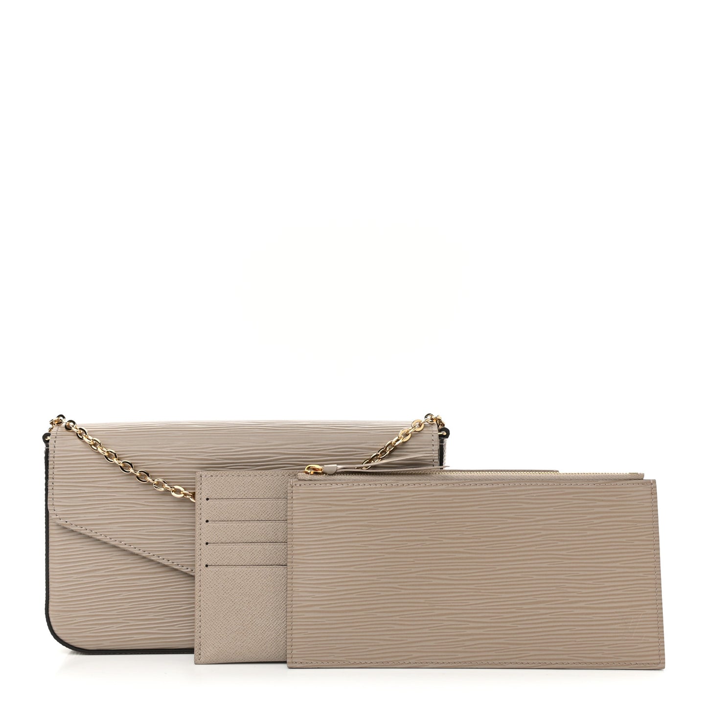 Epi Felicie Pochette Chain Wallet Galet