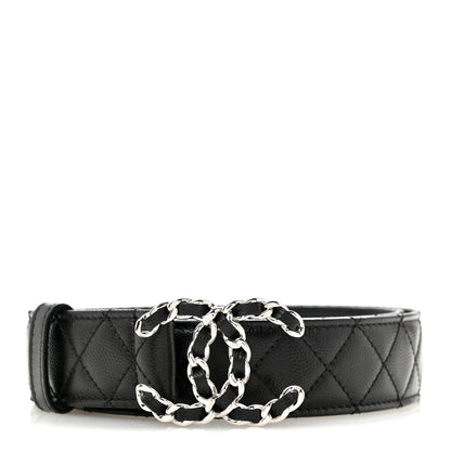 Chanel Caviar Quilted CC Chain Belt 85 34 Black 1 of 6