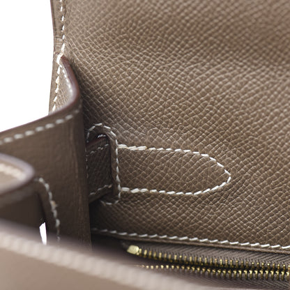 Hermes Epsom Kelly Sellier 32 Etoupe 6 of 34