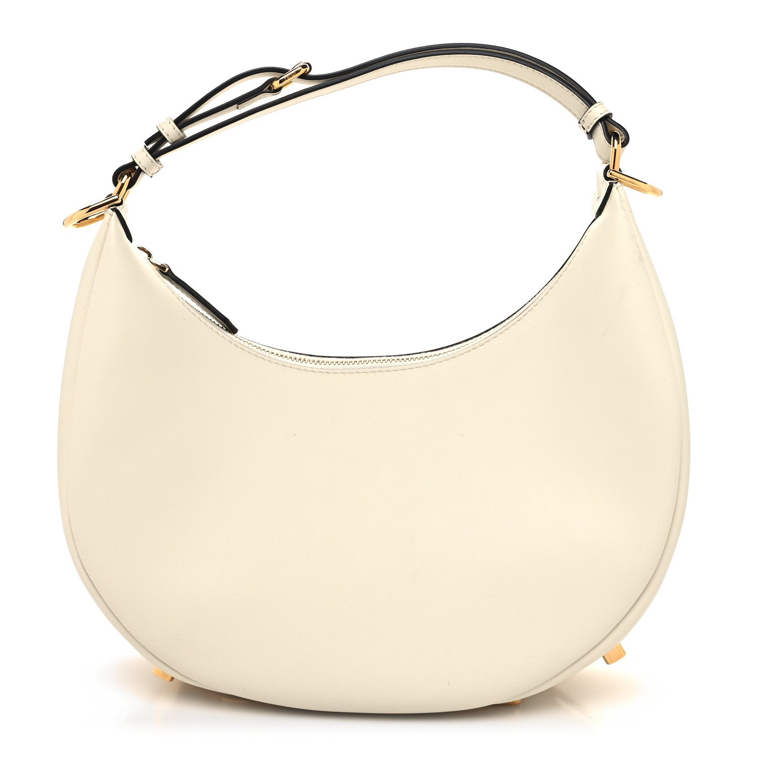 Fendi Vitello Grace Matte Small Fendigraphy Hobo Bag White Ice 1 of 11