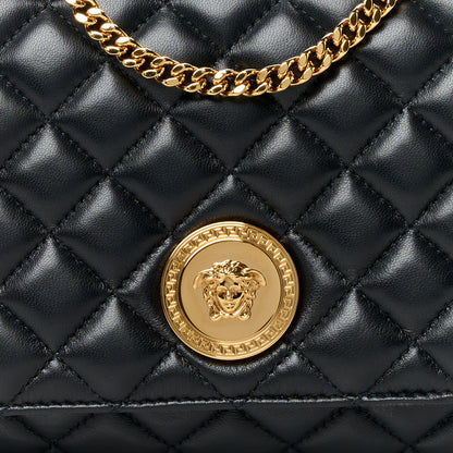 Versace Nappa Quilted La Medusa Chain Crossbody Black 9 of 11
