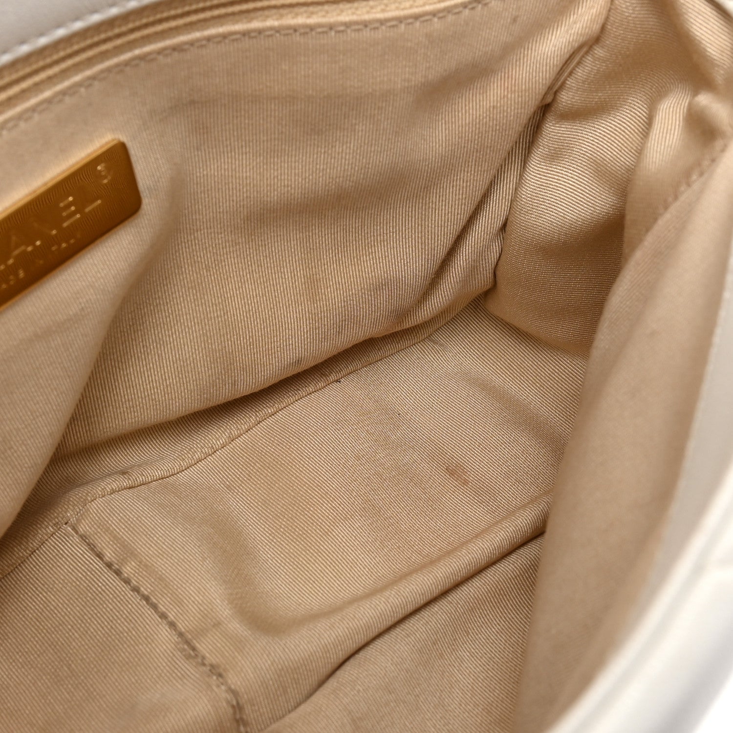 Chanel Lambskin Quilted Medium Chanel 19 Flap White 10 of 13