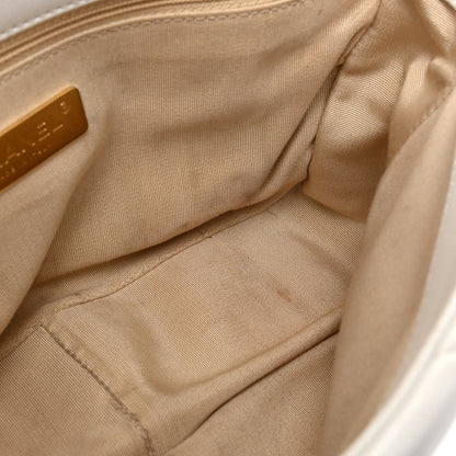 Chanel Lambskin Quilted Medium Chanel 19 Flap White 10 of 13