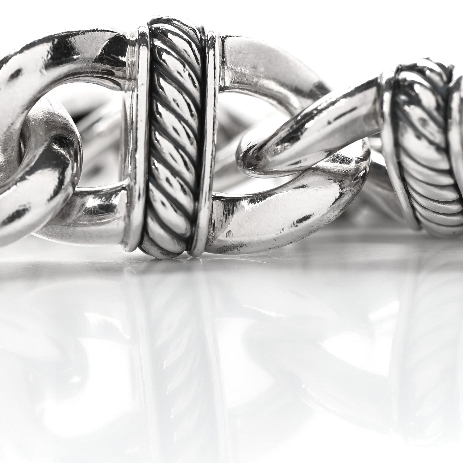 David Yurman Sterling Silver Madison Link Chain Necklace 6 of 6