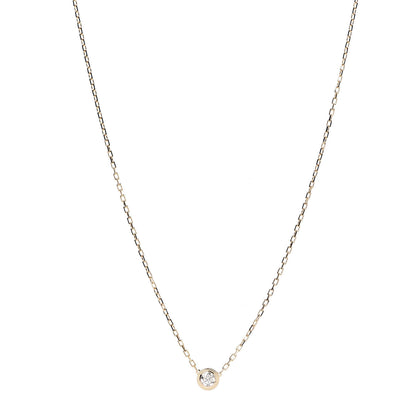 Cartier 18K Pink Gold Diamond LM D'Amour Pendant Necklace 1 of 5