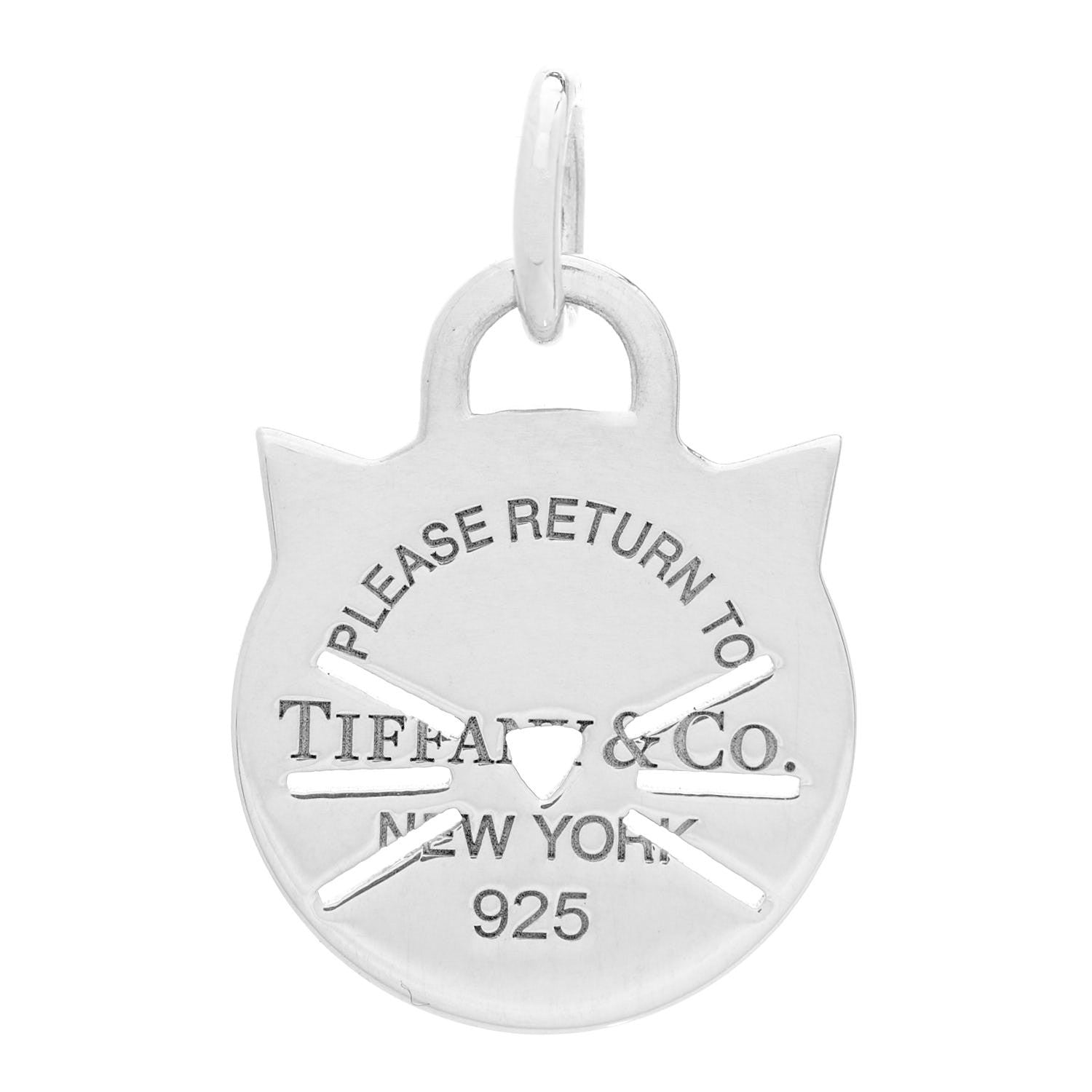 Tiffany Sterling Silver Return to Tiffany Cat Charm 1 of 4
