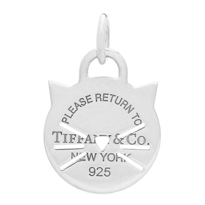 Tiffany Sterling Silver Return to Tiffany Cat Charm 1 of 4