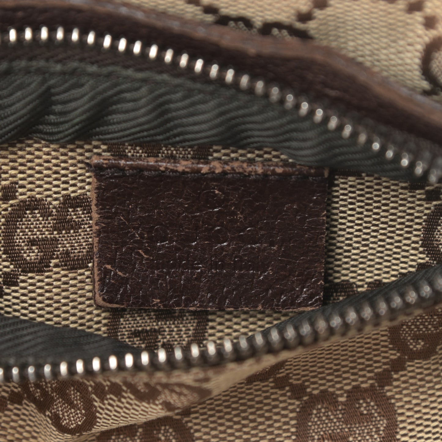 GG Monogram Double Pocket Belt Bag Dark Brown