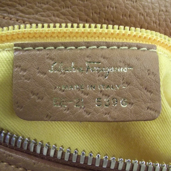 SALVATOREFERRAGAMOLeatherSatchelCaramel