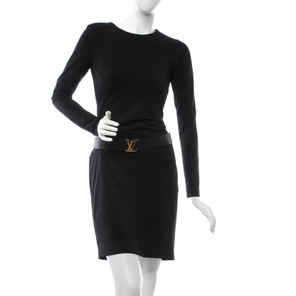 Louis Vuitton Taurillon Calfskin 30mm LV Initiales Reversible Belt 95 38 Black 2 of 7