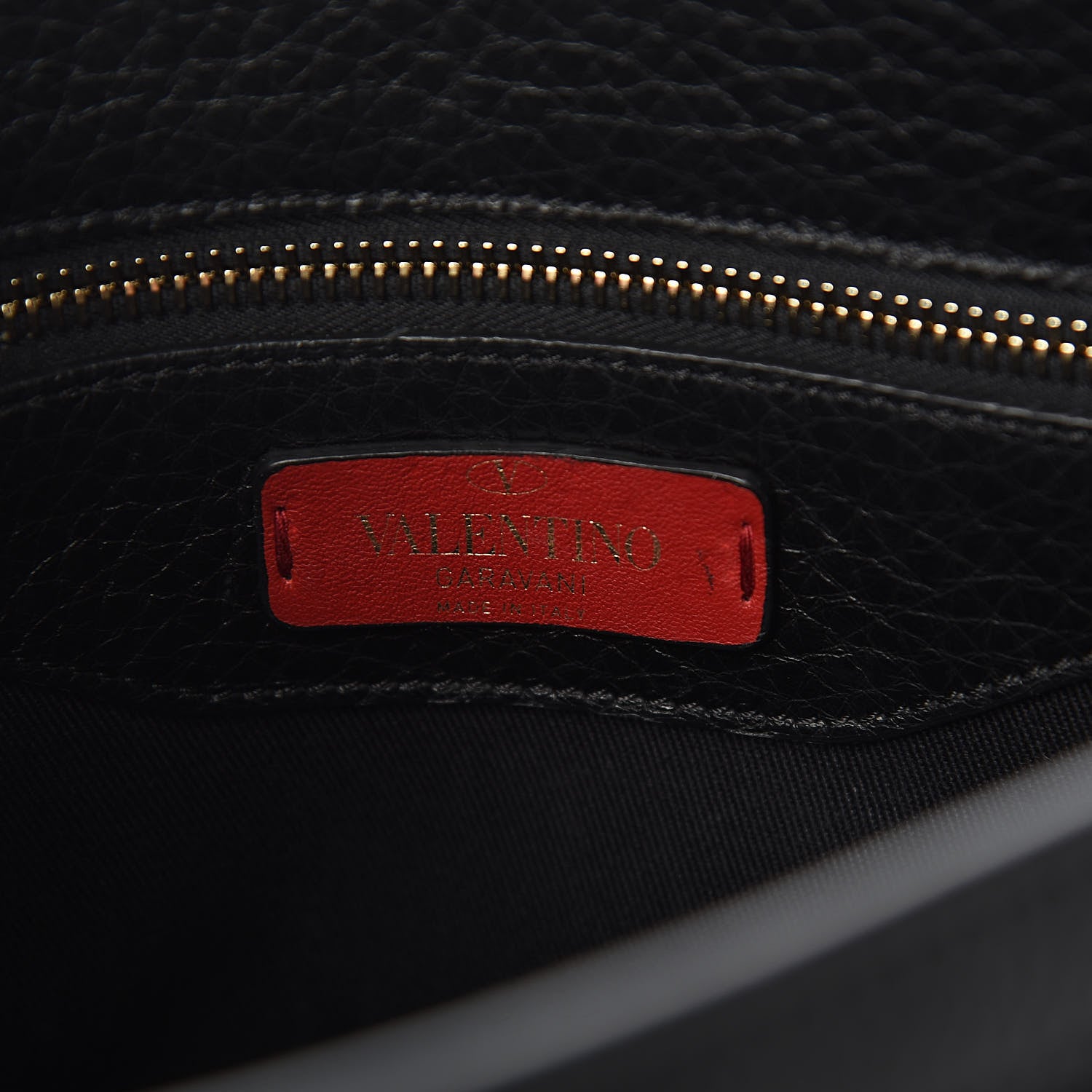 Valentino Garavani Pebbled Calfskin Rockstud Top Handle Shoulder Bag Black 6 of 9