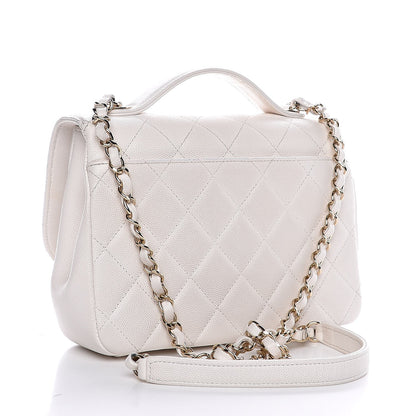 Chanel Caviar Quilted Medium Business Affinity Flap White 4 of 8