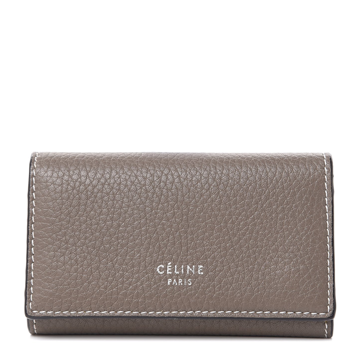 Drummed Calfskin Key Case Souris