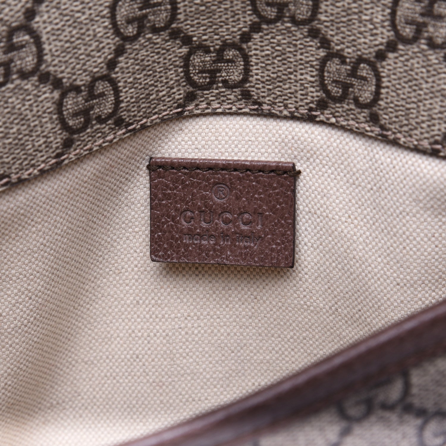Gucci GG Supreme Monogram Neo Vintage Web Belt Bag Brown 8 of 12