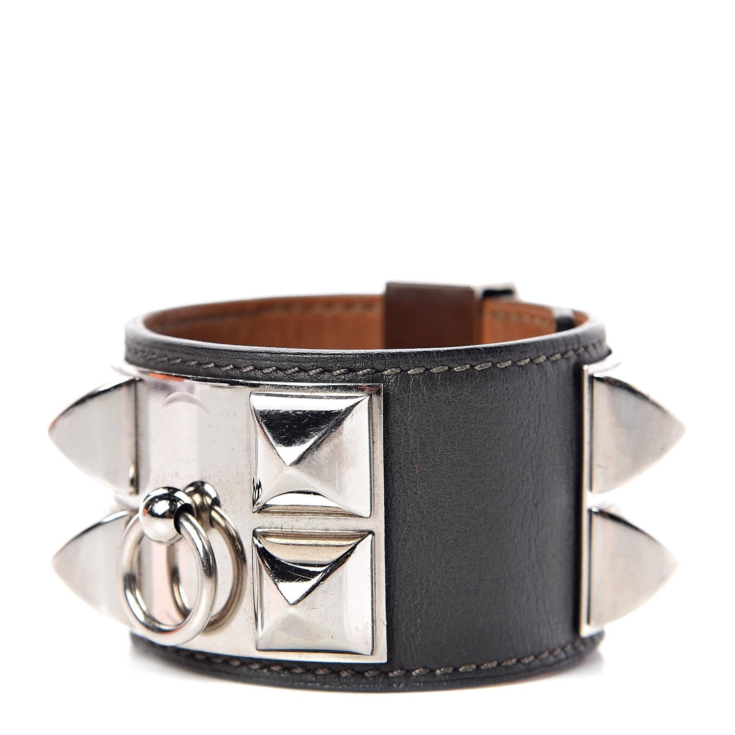 Hermes Swift Collier de Chien CDC Bracelet S Graphite 1 of 7