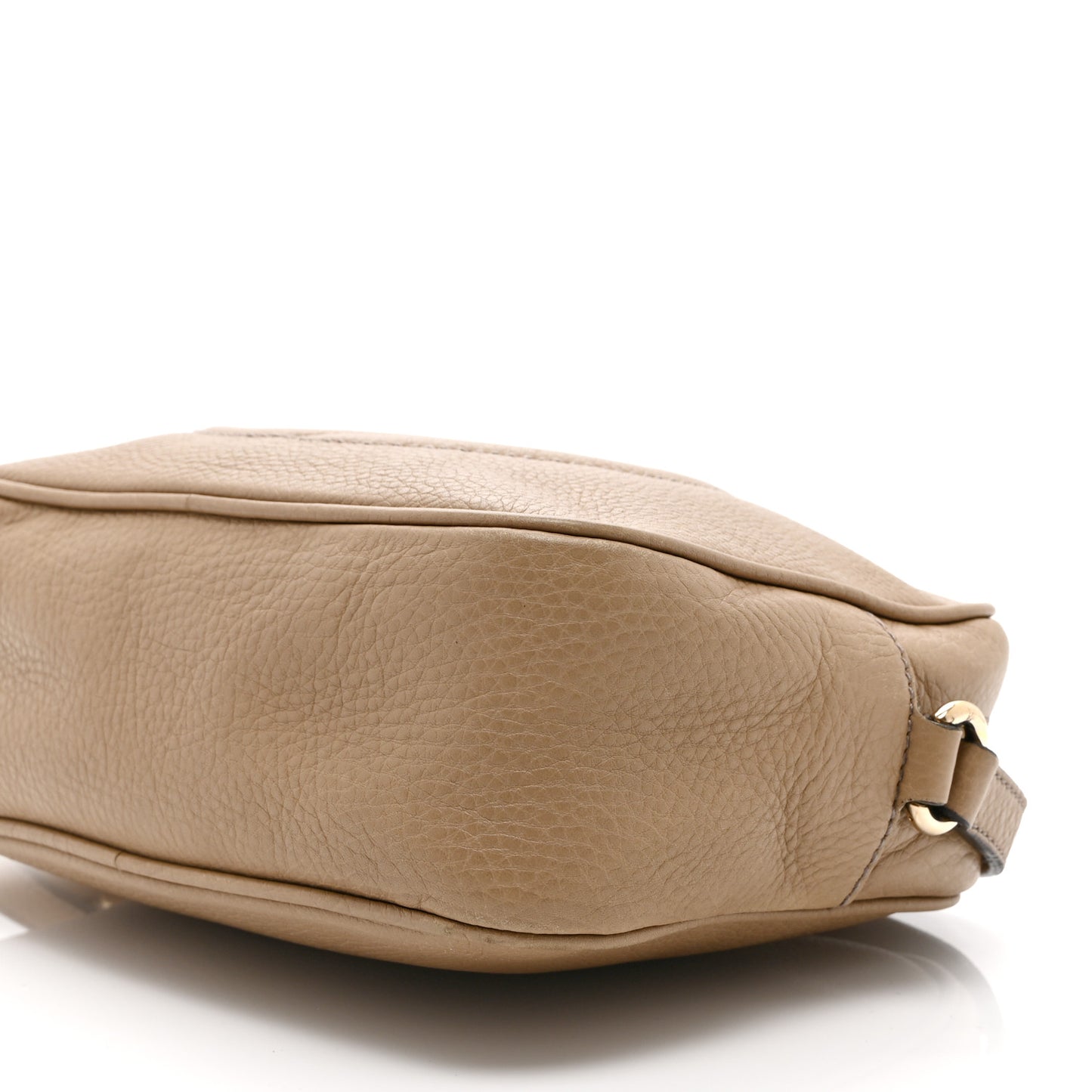 Pebbled Calfskin Small Soho Disco Bag Rose Beige