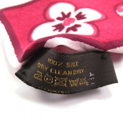 Louis Vuitton Silk Fleur de Porcelaine Bandeau Red 5 of 5