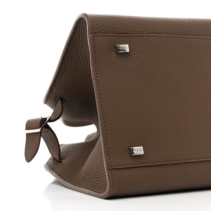 The Row Grained Calfskin Soft Margaux 10 Bag Dark Olive 8 of 10
