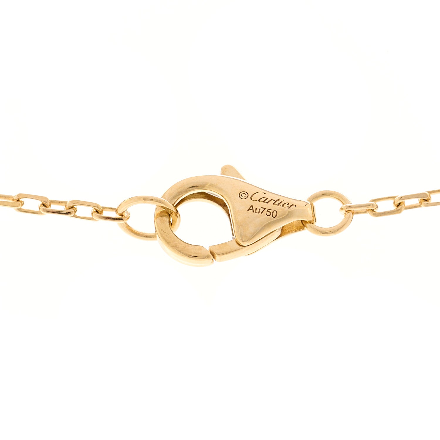 Cartier 18K Yellow Gold Diamond Juste Un Clou Paved Pendant Necklace 4 of 5