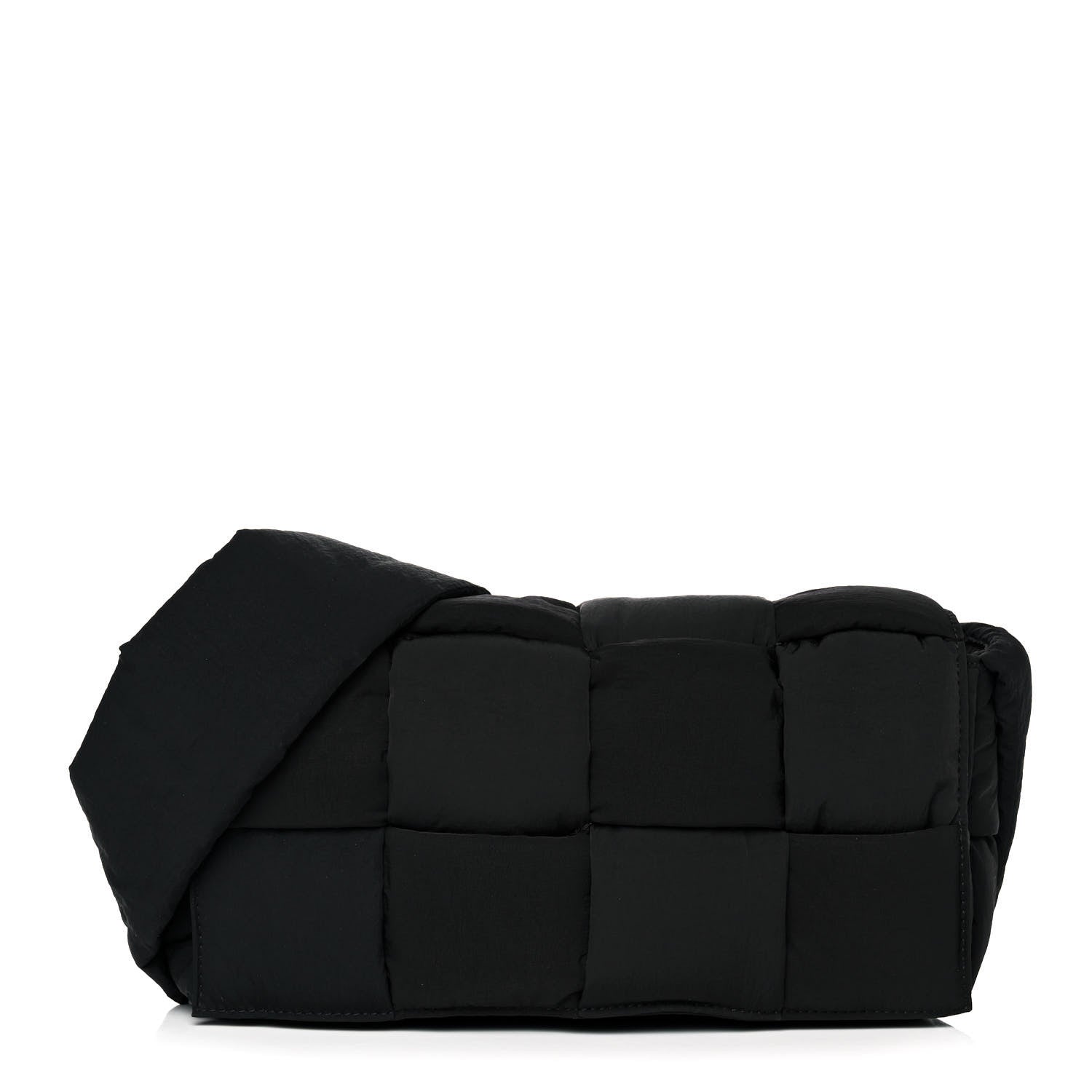 Bottega Veneta Nylon Intrecciato Padded Tech Cassette Bag Black 3 of 11