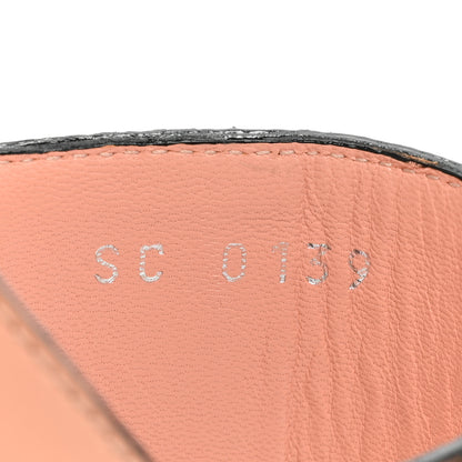Louis Vuitton Calfskin Damier Ebene Passenger Heeled Sandals 37 Venus Pink 8 of 14