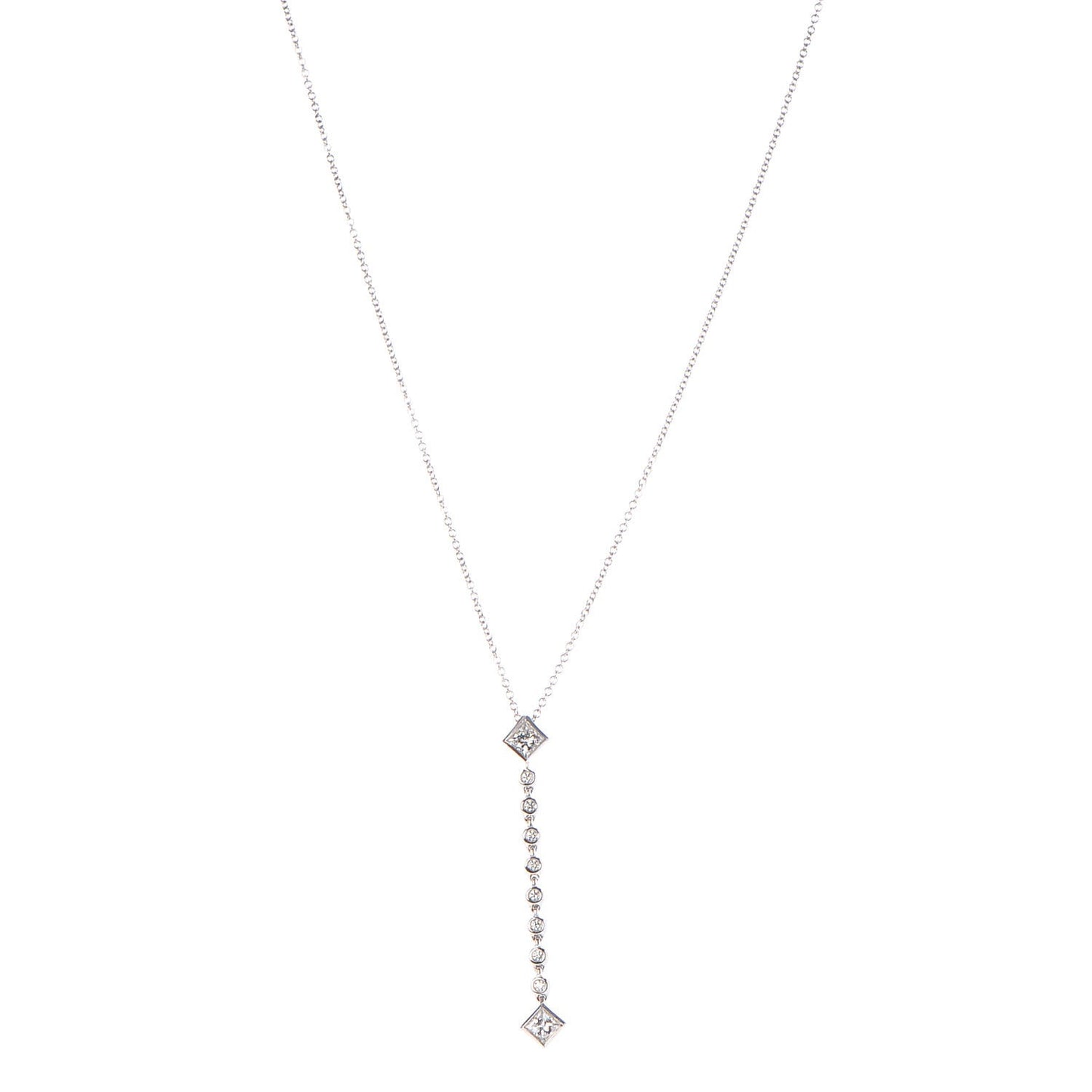 Platinum Diamond Grace Pendant Necklace