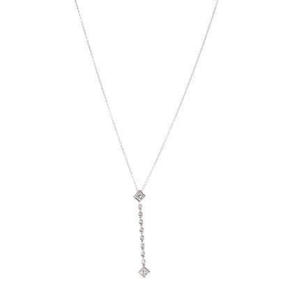 Tiffany Platinum Diamond Grace Pendant Necklace 1 of 7