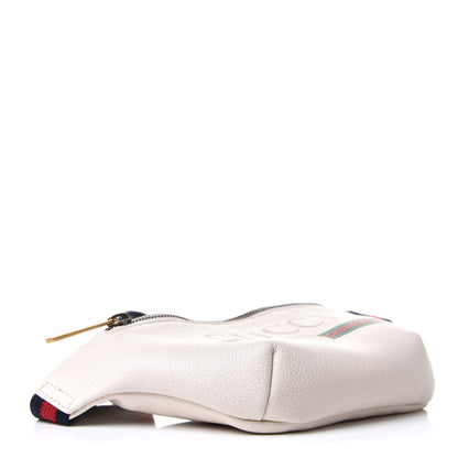 Gucci Grained Calfskin Small Logo Belt Bag White 4 of 11