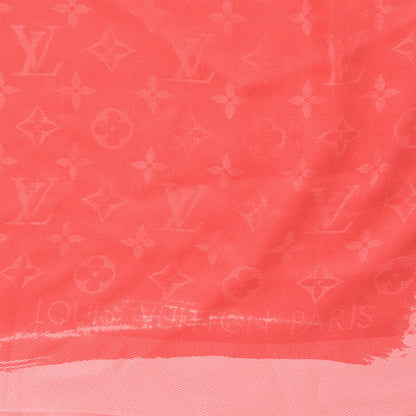Louis Vuitton Silk Monogram Arty Shawl Pink 5 of 7