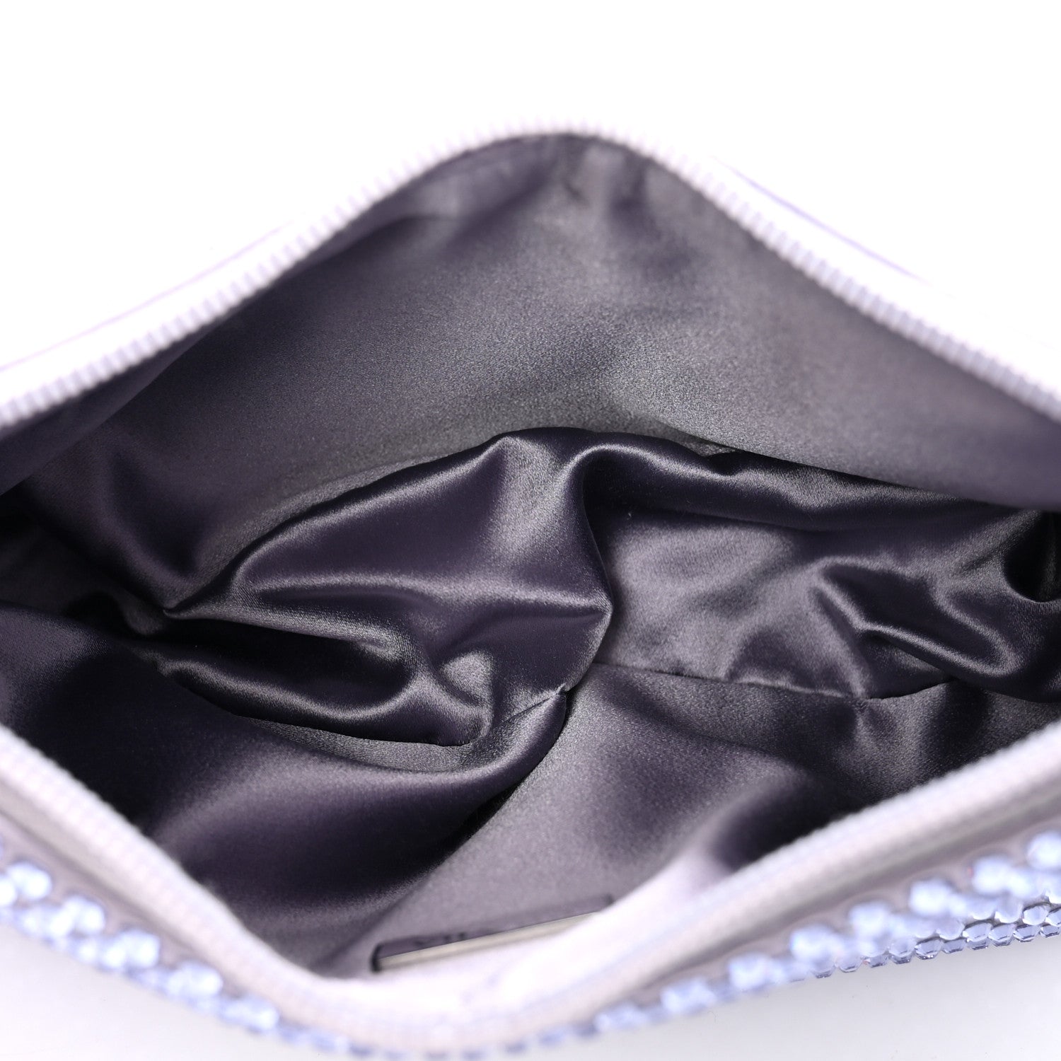 Prada Satin Crystal Mini Re-Edition 2000 Bag Glicine 5 of 9