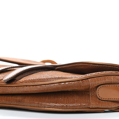 Christian Dior Lizard Saddle Bag Brown 9 of 9