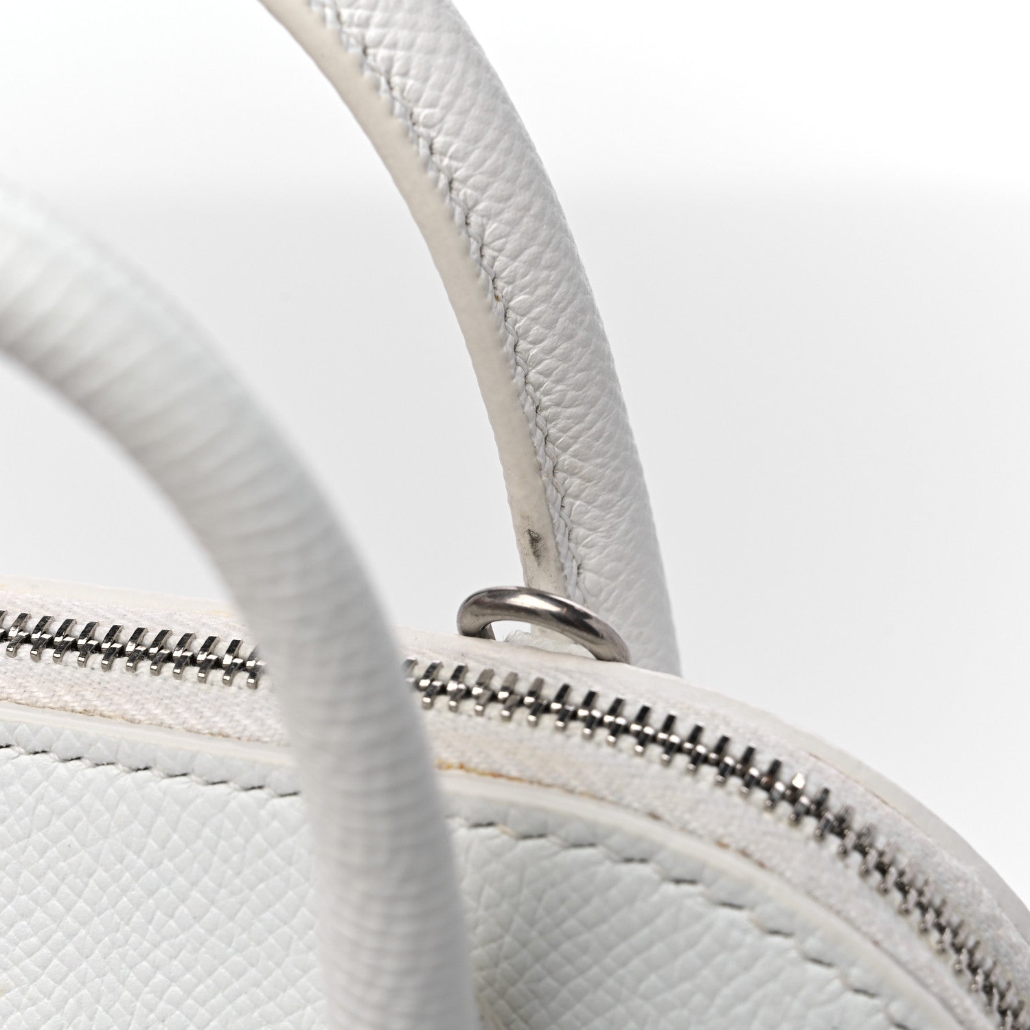 Balenciaga Grained Calfskin XXS Ville Top Handle Bag White Black 12 of 12