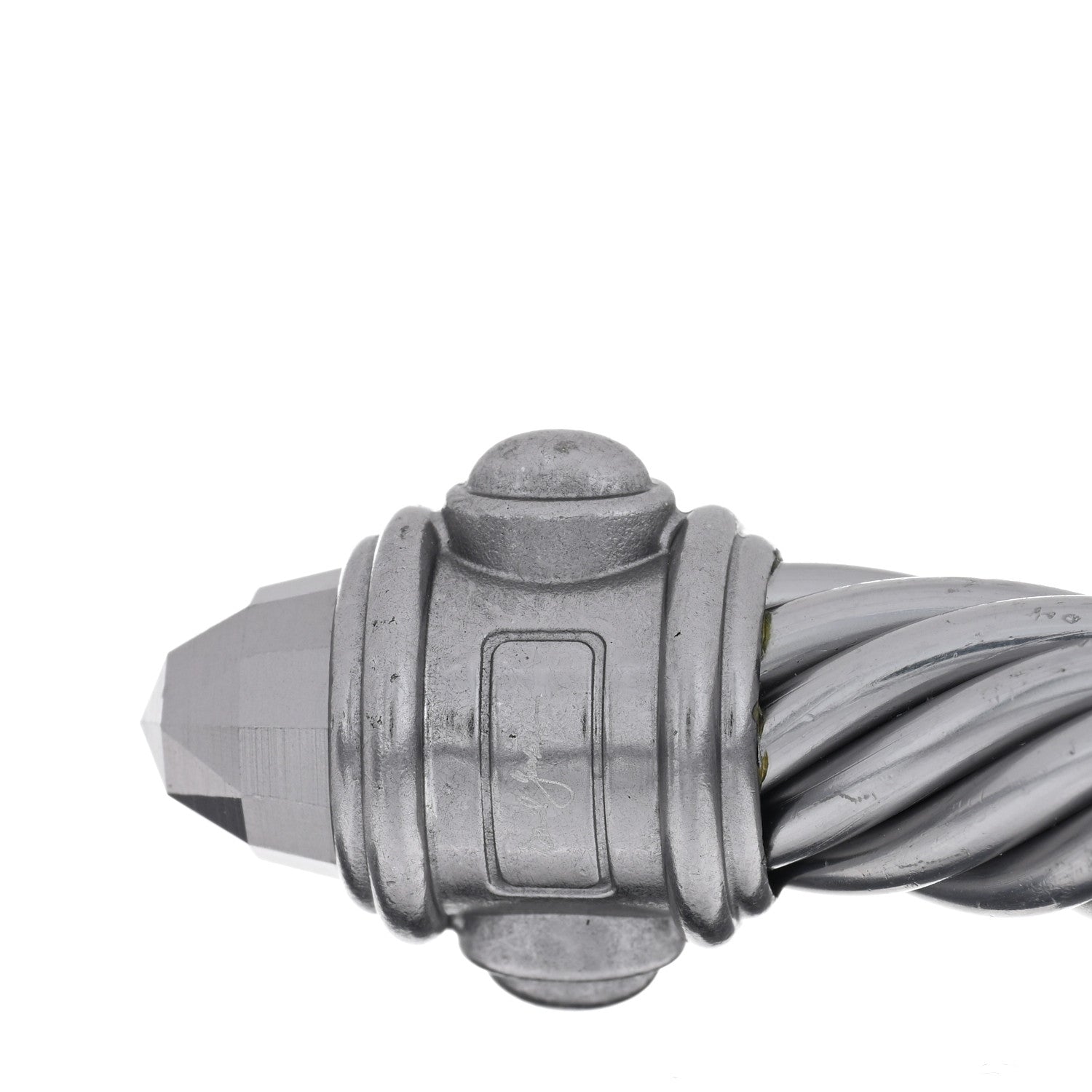 David Yurman Aluminum 10mm Cable Renaissance Bracelet Grey 4 of 4