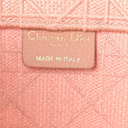 Christian Dior Canvas Embroidered Cannage Medium Book Tote Bois de Rose 6 of 10