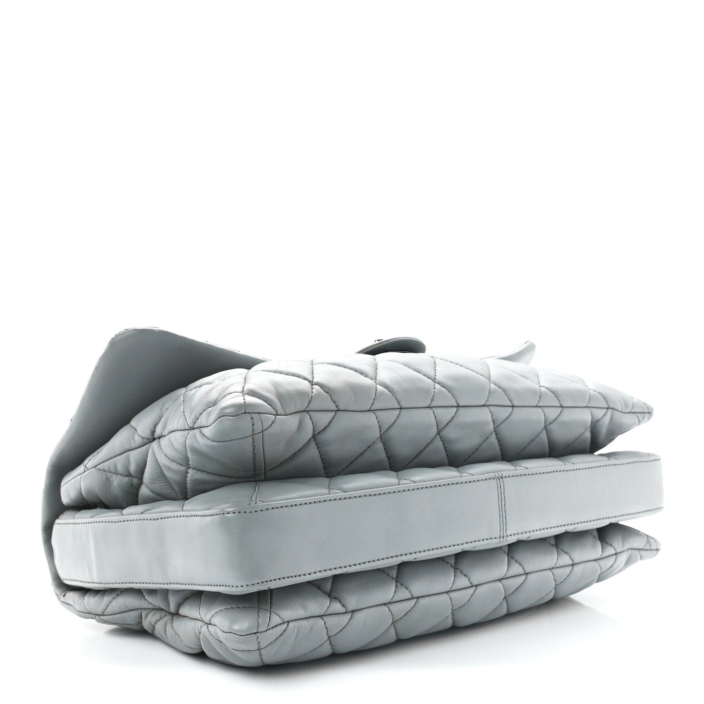 Lambskin Quilted Chanel 3 Maxi Flap Bag Light Blue