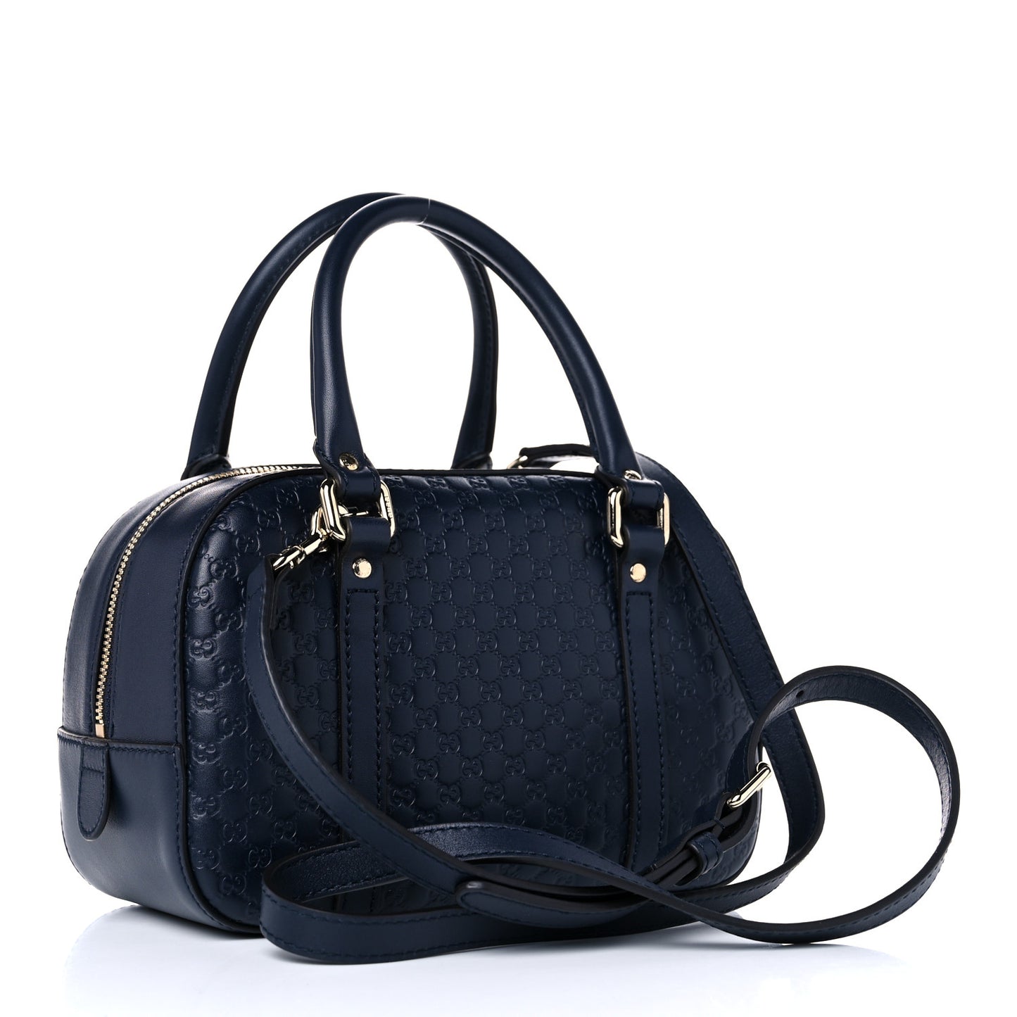 Soft Microguccissima Small Crossbody Bag Blue