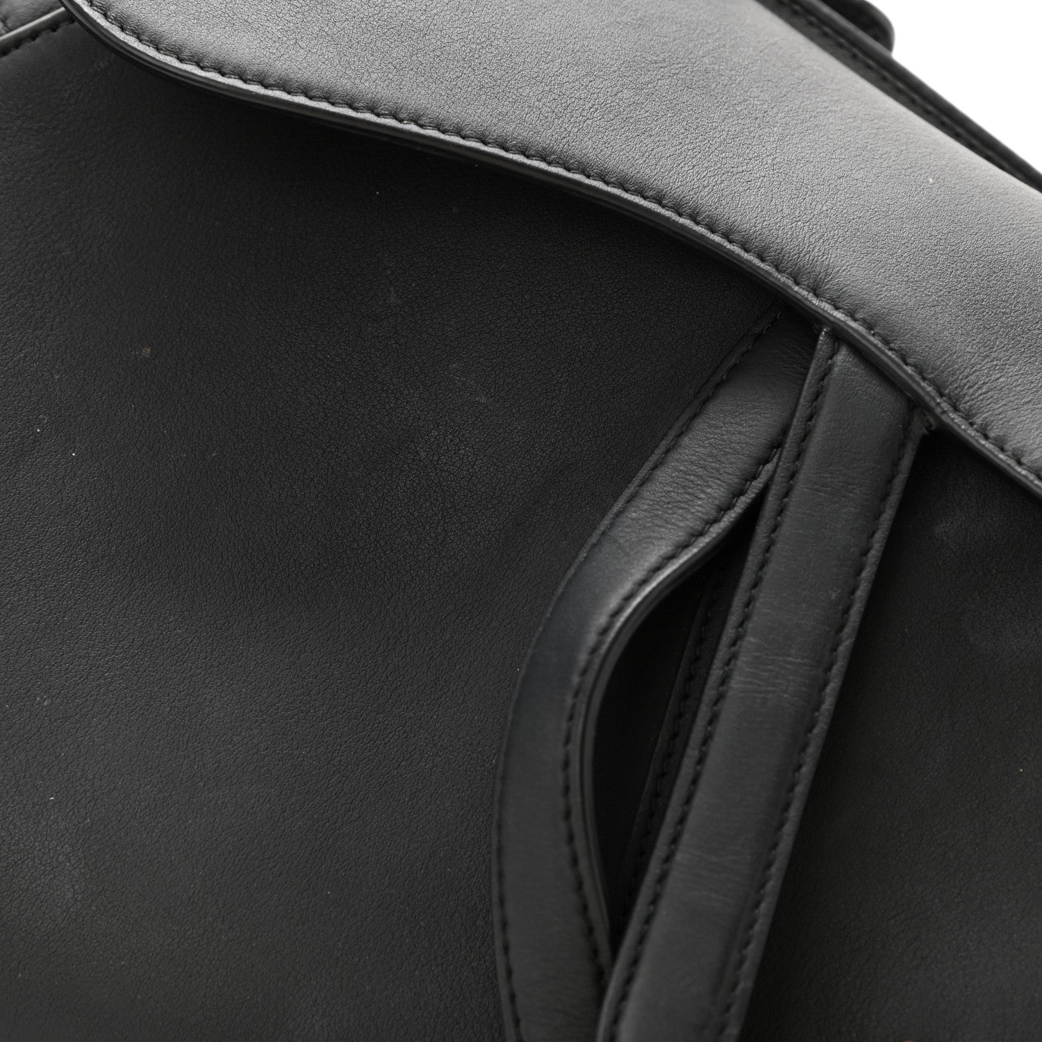 Christian Dior Ultra Matte Calfskin Saddle Bag Black 13 of 13