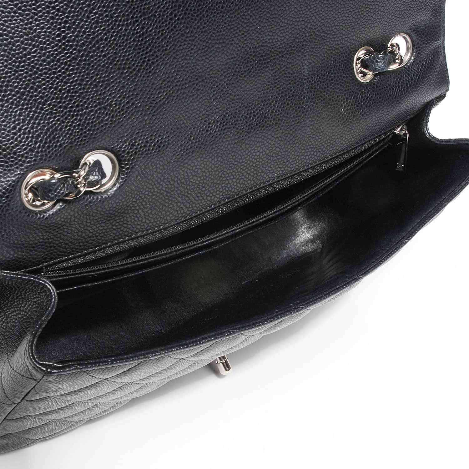 Chanel Caviar Jumbo Single Flap Black 5 of 9