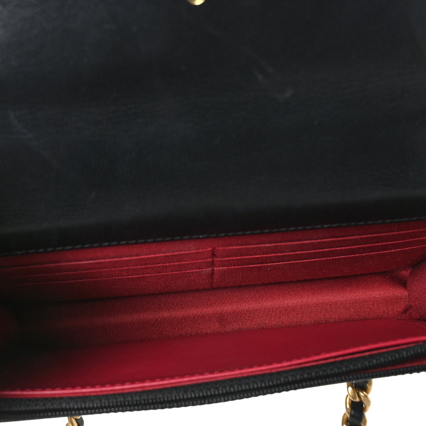 Lambskin Quilted Chanel 19 Wallet On Chain WOC Black
