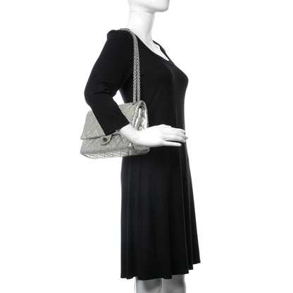 Chanel Metallic Aged Calfskin Quilted 2.55 Reissue 226 Flap Silver 3 of 16