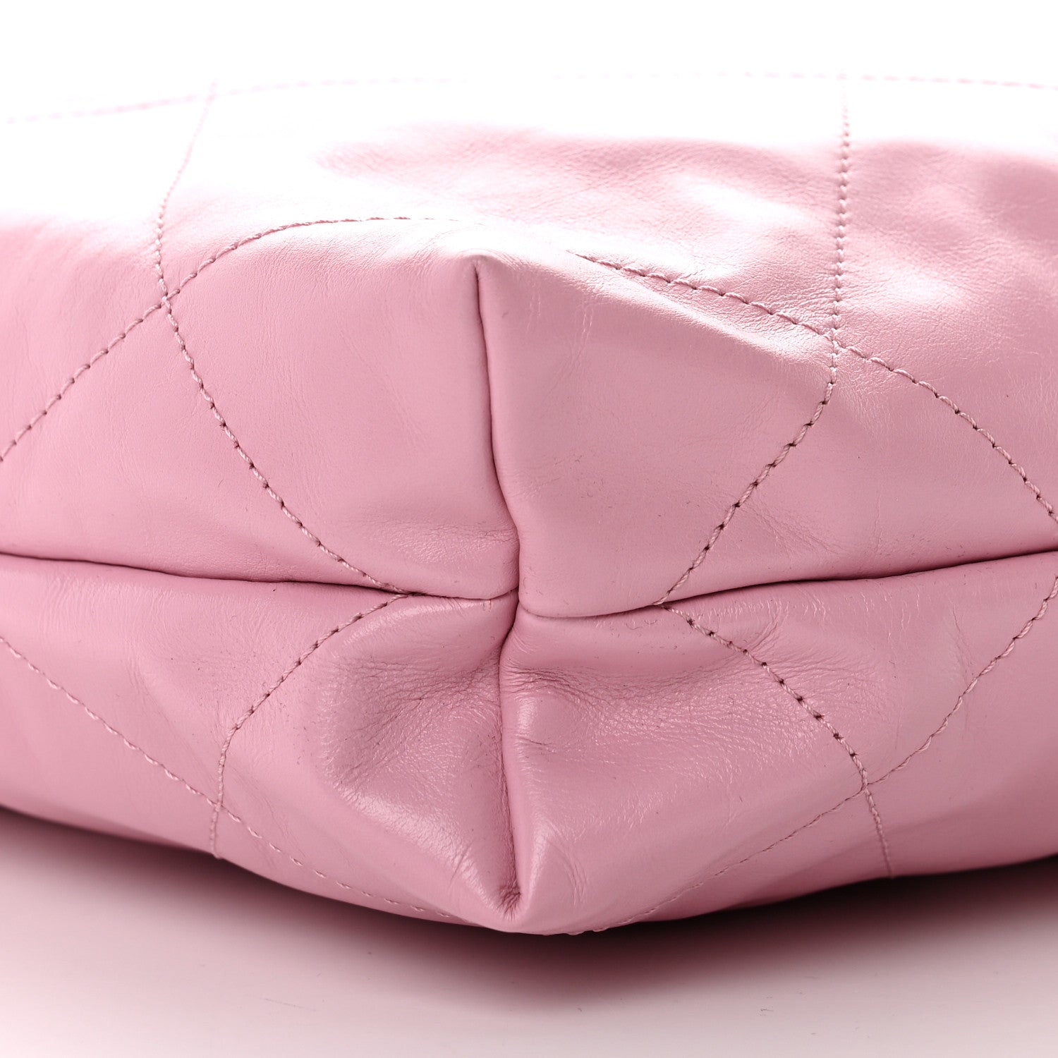 Chanel Shiny Calfskin Quilted Small Chanel 22 Dark Pink 10 of 13