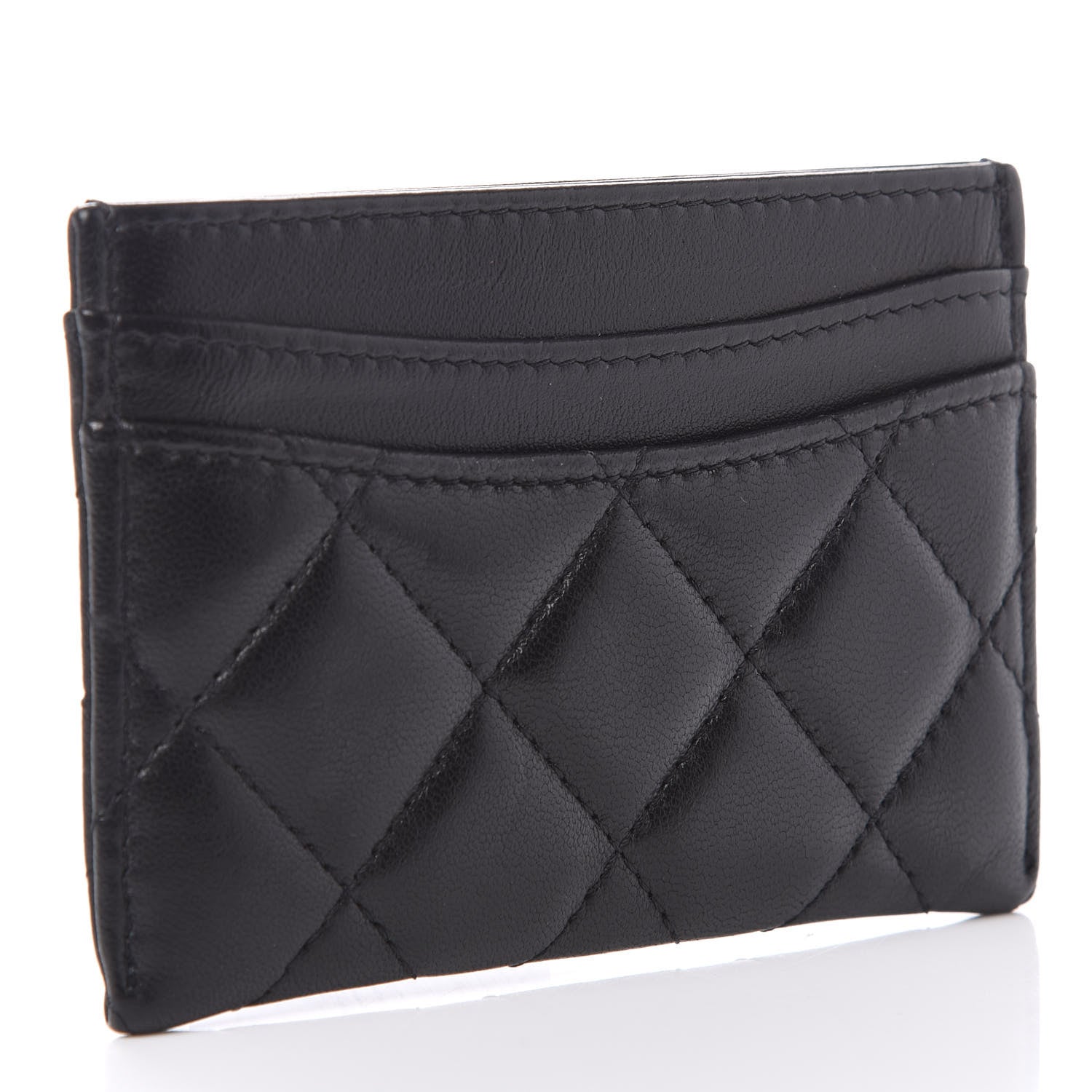 Chanel Lambskin Quilted Card Holder Black 3 of 11