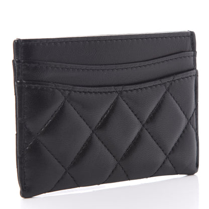 Chanel Lambskin Quilted Card Holder Black 3 of 11