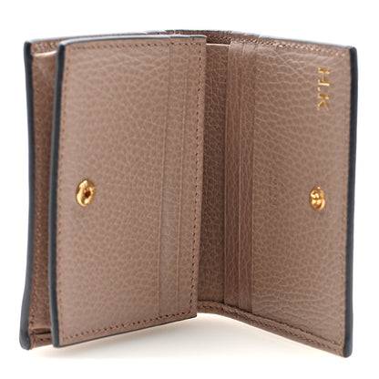 Gucci Dollar Calfskin GG Supreme Monogram GG Marmont Card Case Porcelain Rose Beige Ebony 5 of 7