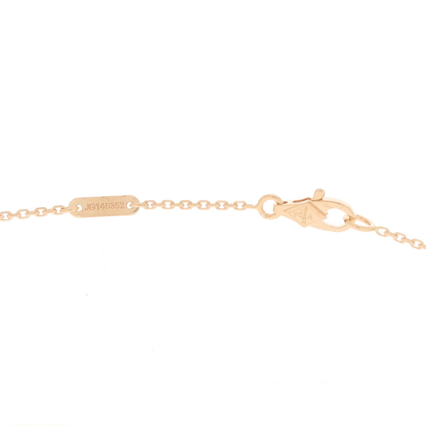 18K Rose Gold Sweet Alhambra Pendant Necklace