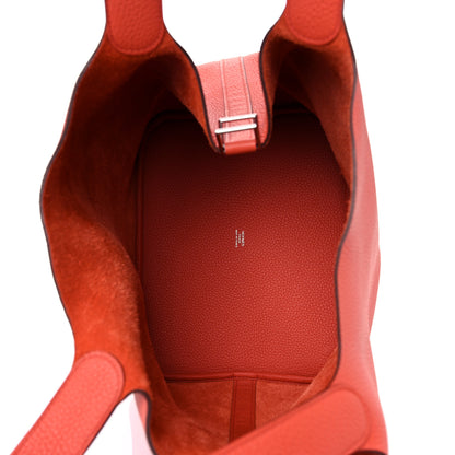 Hermes Taurillon Clemence Picotin 26 GM Terre Battue 4 of 9