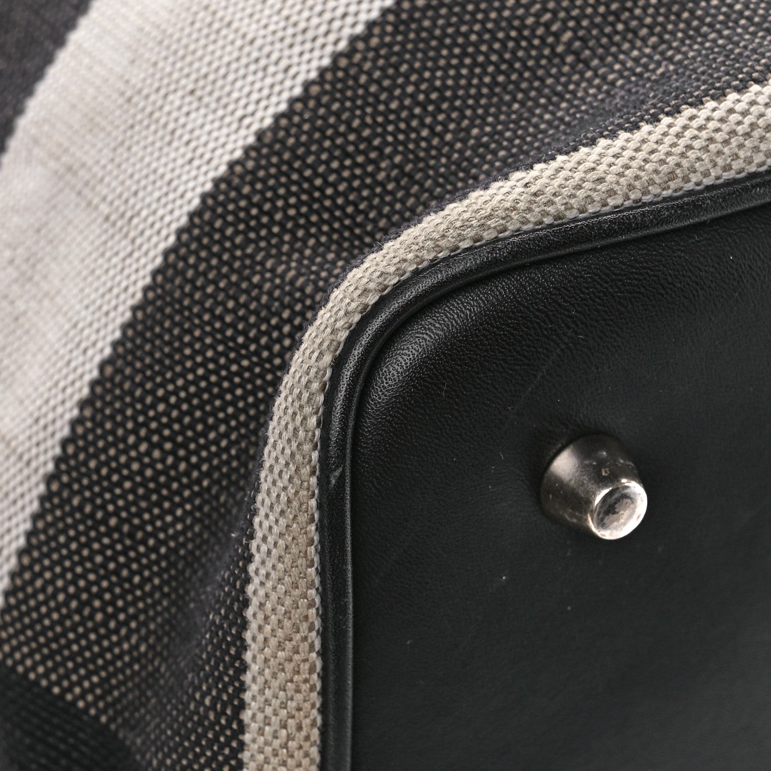Burberry Canvas Mega Check Medium Ashby Hobo Black 12 of 13