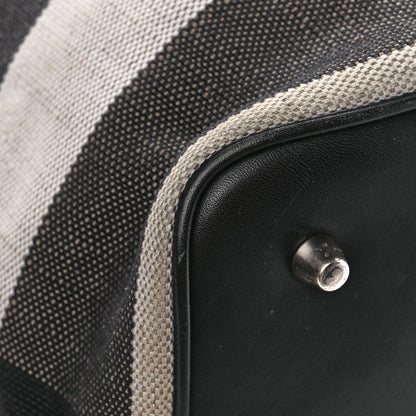 Burberry Canvas Mega Check Medium Ashby Hobo Black 12 of 13